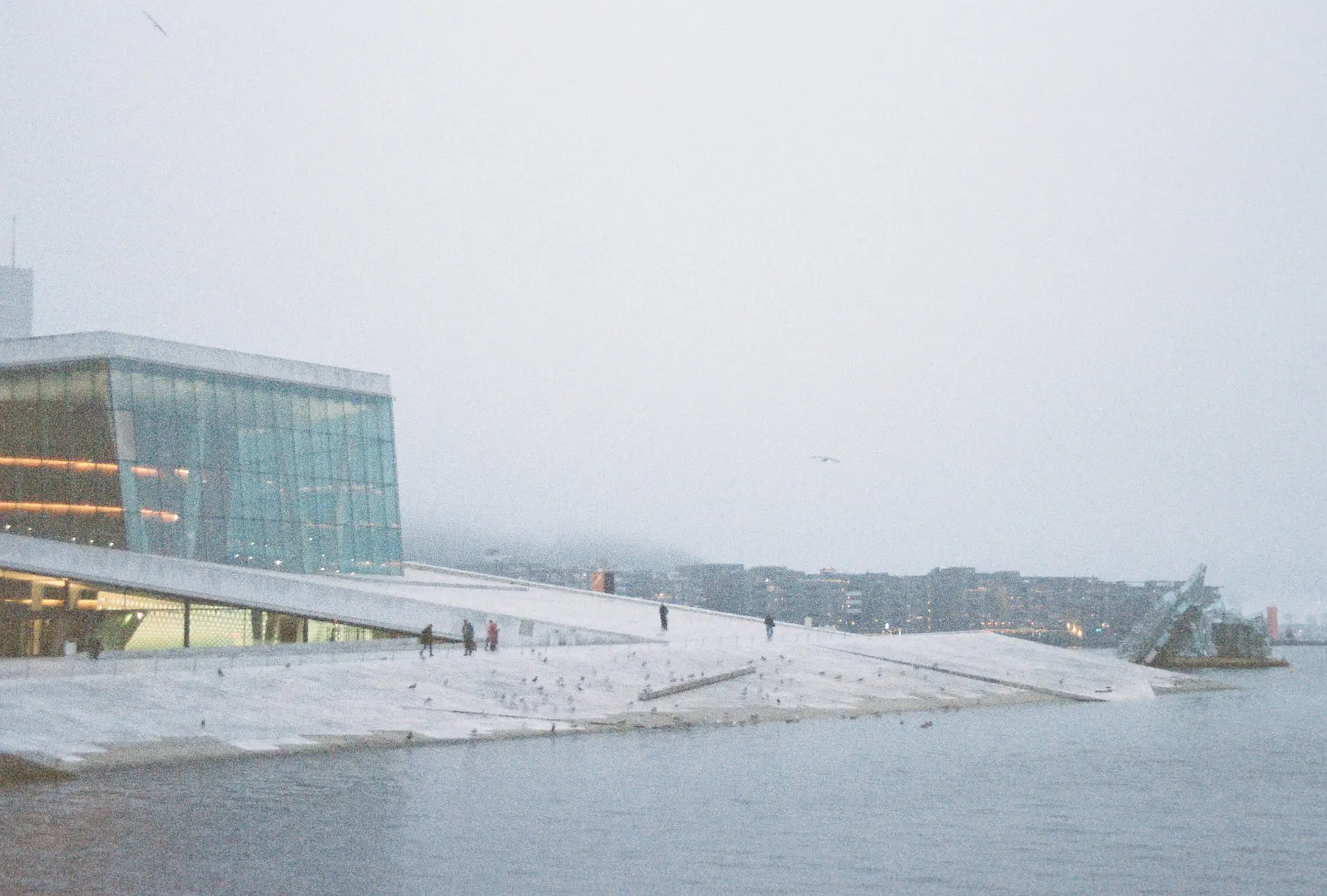 Vinterstemning i Oslo havn
